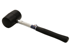 Молотки та сокири Киянка біла гума, металева ручка 450г, 50 мм, Technics (39-020)