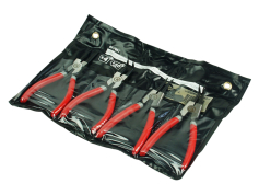 Спецінструмент Набір щипців для зняття стопорних кілець 150мм(4шт.) HT-7001