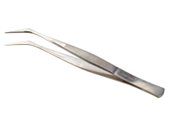 Спецінструмент Пінцет 120 мм з тонкими кінчиками під кутом 45*