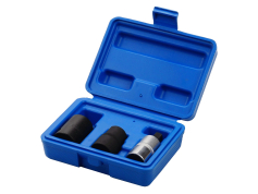 Спецінструмент Набір головок для обслуговування гальмівної системи автомобіля 1/2 "3пр. (14мм, 19мм - 5гр., М10 - 5гр.), В кейсі