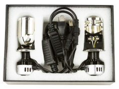 Автолампи Лінзи світлодіодні iDial H4 mini 96W 5000К (2 шт.)