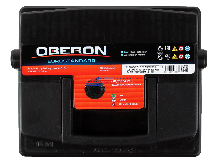 ISTA Oberon EuroStandard 5500802210 50Ah\420A Standart батарея акумуляторна