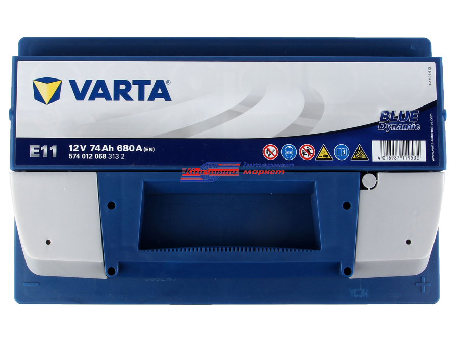 VARTA Blue Dynamic 574012068 74Ah\680A Euro батарея акумуляторна