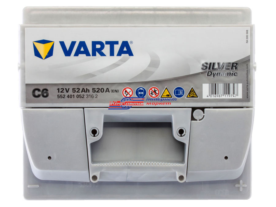 VARTA Silver Dynamic 552401052 52Ah\520A Euro батарея акумуляторна