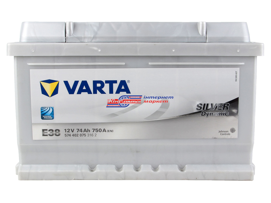 VARTA Silver Dynamic 574402075 74Ah\750A Euro батарея акумуляторна