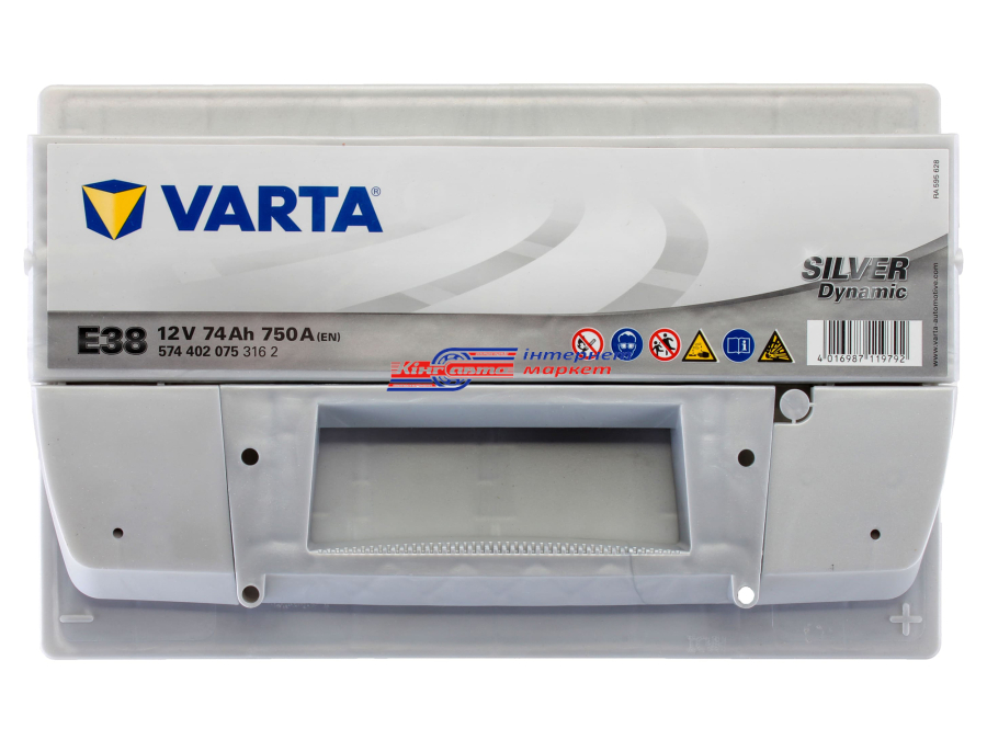 VARTA Silver Dynamic 574402075 74Ah\750A Euro батарея акумуляторна