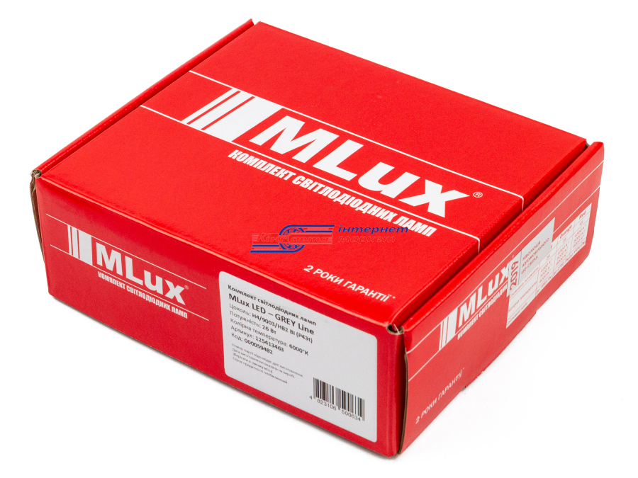 Автолампа світлодіодна MLux H4 (9003/HB2) Bi LED Grey Line 26W 6000K (2 шт.)