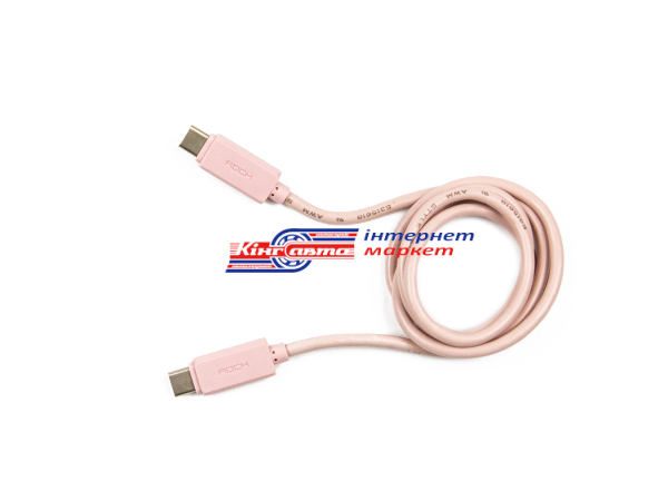 Кабель Rock USB-C to C Cable USB3.0 1 m Rose Gold