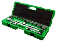 Набори інструментів комбіновані Набір інструментів комбінований 17 пр. 3/4" 12 гр. (19-50 мм) Toptul