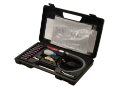 Бормашини Шліфмашина пневматична VOREL міні, при тиску- 0,63 MPa, сопло Ø=3 мм, з насадками, 16 елем.