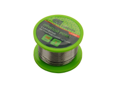 Аксесуари та комплектуючі Припій з каніфоллю для паяльника електричного 1.0 мм 50 г. POS61 СИБРТЕХ