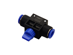 Аксесуари З'єднання цангові для поліуретанових шлангів PU/PR з регулюванням подачі повітря (пряме, шланг) 10мм AIRKRAFT