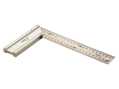 Вимірювальний інструмент Кутник нержавіючий з алюмінієвою ручкою, 250 мм