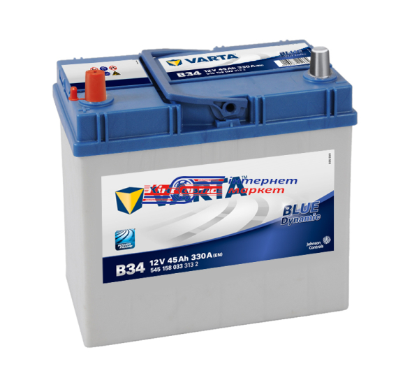 VARTA Blue Dynamic 545158033 45Ah\330A Standart JP батарея акумуляторна (товста клема)