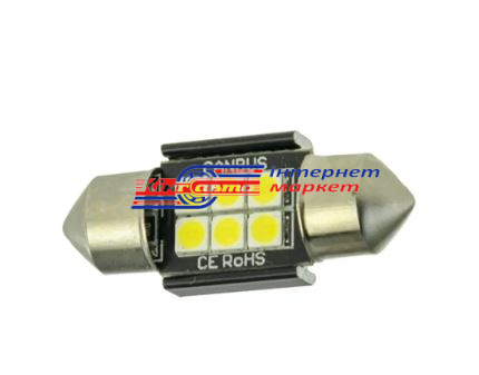 Автолампа світлодіодна Cyclone T11-042(31) CAN 3030-6 12V