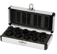 Набори головок Набір екстракторів YATO : квадрат-1/2" 3/8", CrV і CrMo, для видалення зломаних гвинтів. 17 Од.