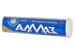 Герметики, клеї, пасти Холодна зварка Алмаз 30г алюміній