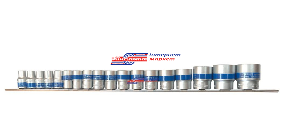Набір головок торцевих 1/2" 6 гр. 10-32 мм 18 пр.King Roy