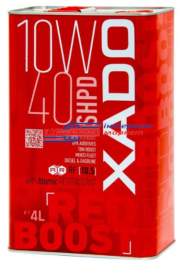 XADO Atomic Oil 10W40 4л SHPD олива моторна напівсинтетична