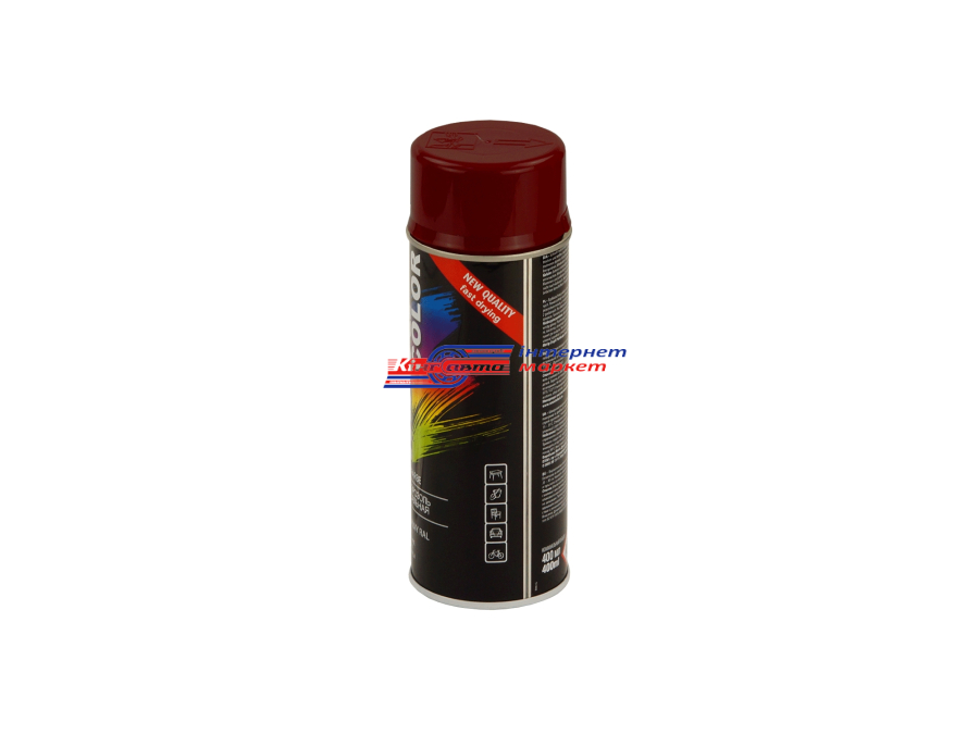 Фарба емалева Maxi Color MX8016 коричнево-червоний 400мл