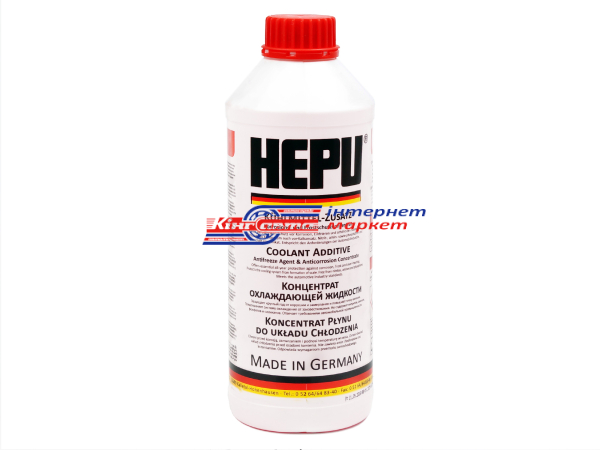 HEPU G12 1,5л рідина охолоджуюча (антифріз, концентрат, червоний)
